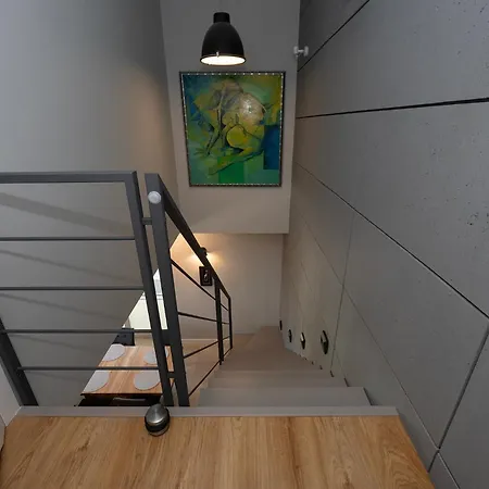 Highest Penthouse In Lodz- Ii Floors With View &free Parking Appartement Łódź