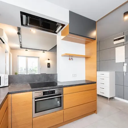 Highest Penthouse In Lodz- Ii Floors With View &free Parking Apartamento