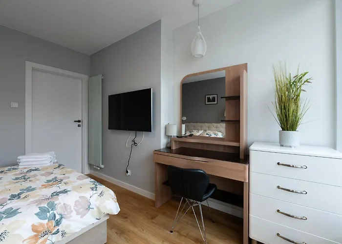 Highest Penthouse In Lodz- Ii Floors With View &free Parking Lägenhet *